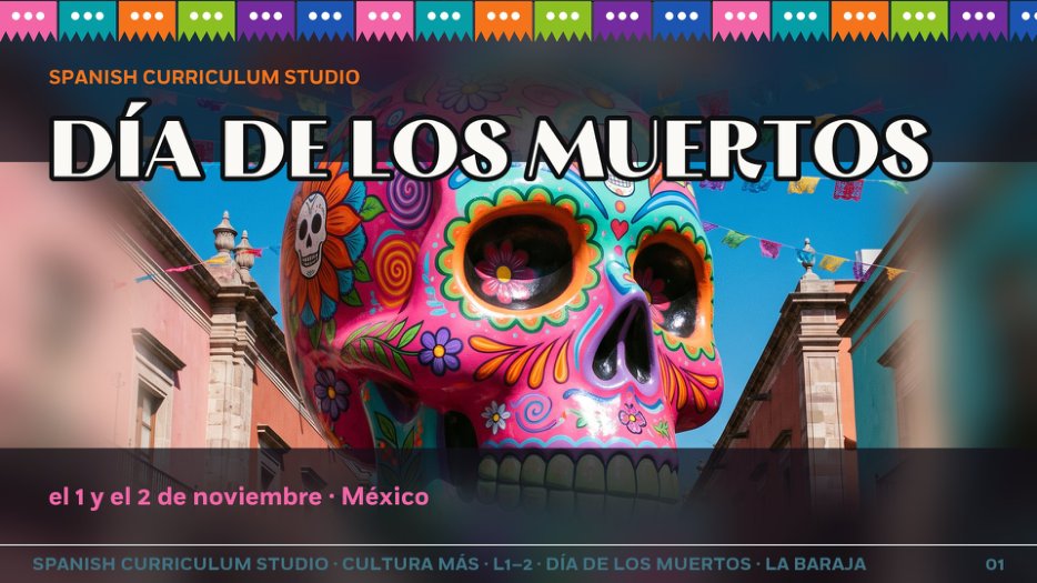 Slide deck: Día de los Muertos cover slide